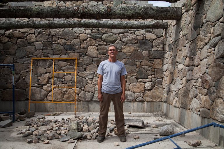 ‘Sticks and Stones: The Designs of Lew French’ by an Island stoneworker
